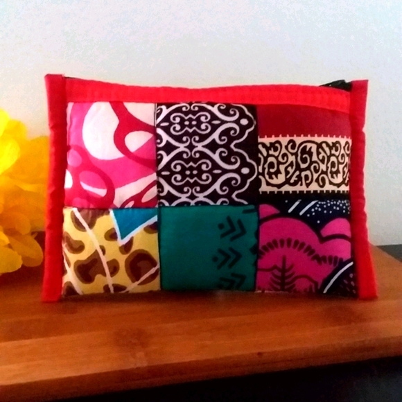 1PC Beautiful African Kitenge Cloth Coin Purse - Picture 5 of 5